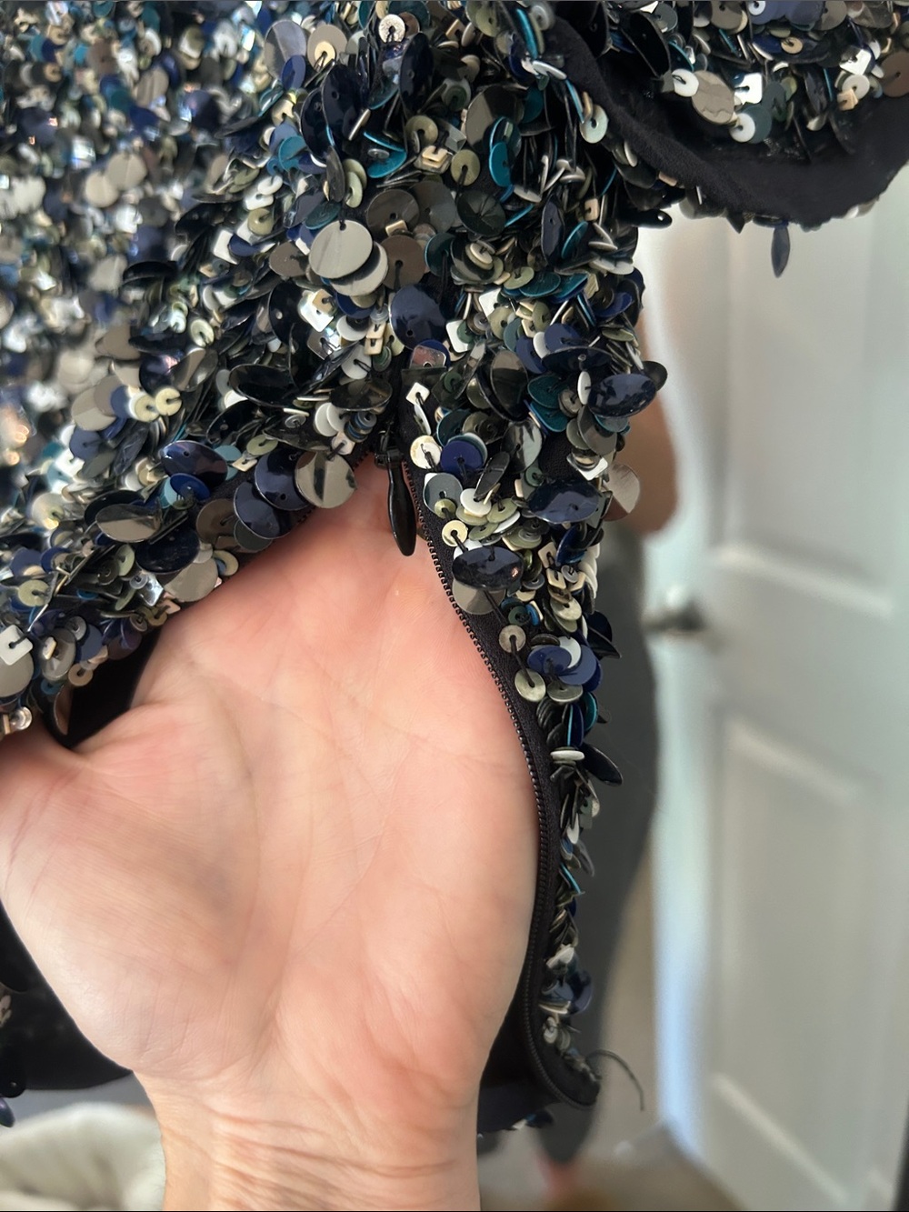 Haute Hippie Sequin Top - Black & Silver - Picture 7 of 7